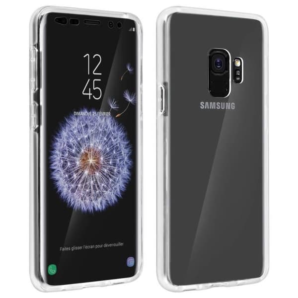 Skyddsfodral - Samsung - Galaxy S9 - Silikon - Polykarbonat - Transparent