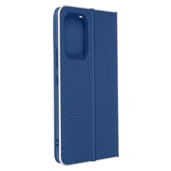 Samsung A53 5G Carbon Case Korthållare Stöd Forcell Luna Book Carbon Blue