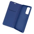 Miniatyrbild 1 av 4: Samsung A53 5G Carbon Case Korthållare Stöd Forcell Luna Book Carbon Blue