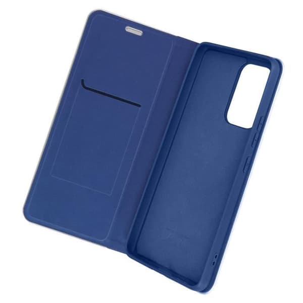Samsung A53 5G Carbon Case Korthållare Stöd Forcell Luna Book Carbon Blue