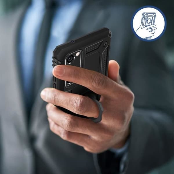 Coque - Samsung - Galaxy S20 FE - Stötbeständig - Bi-material - Svart videostöd