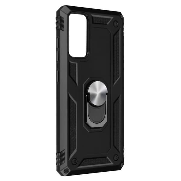 Coque - Samsung - Galaxy S20 FE - Stötbeständig - Bi-material - Svart videostöd