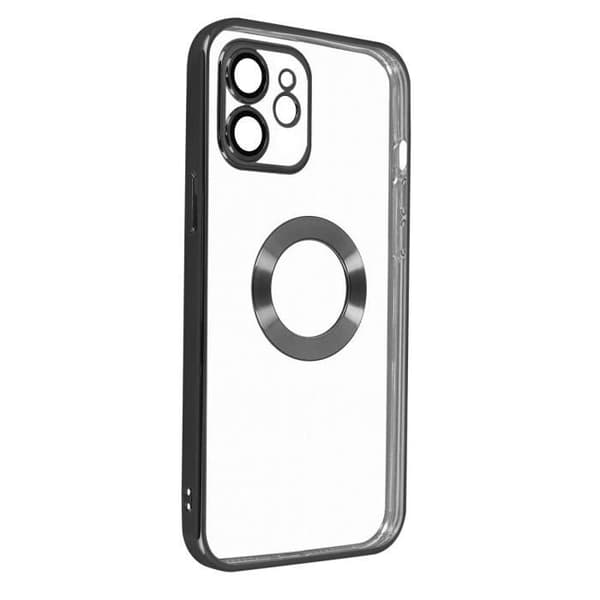 iPhone 12-fodral - AVIZAR - Flexibelt - Svart krom - Kameraskydd - Åtkomst till funktioner