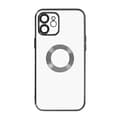 Miniatyrbild 1 av 4: iPhone 12-fodral - AVIZAR - Flexibelt - Svart krom - Kameraskydd - Åtkomst till funktioner