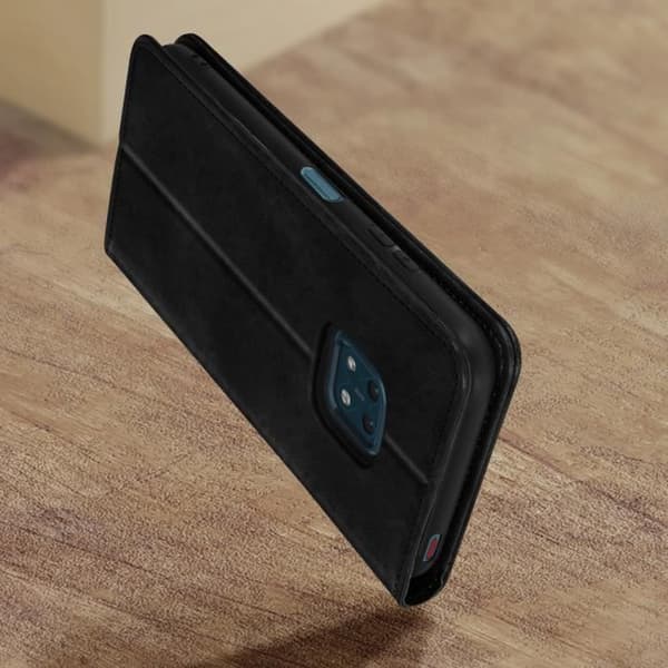 Plånboksfodral - AVIZAR - Nokia XR20 - Svart - Syll - Magnetisk - Unisex