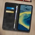 Miniatyrbild 4 av 4: Plånboksfodral - AVIZAR - Nokia XR20 - Svart - Syll - Magnetisk - Unisex