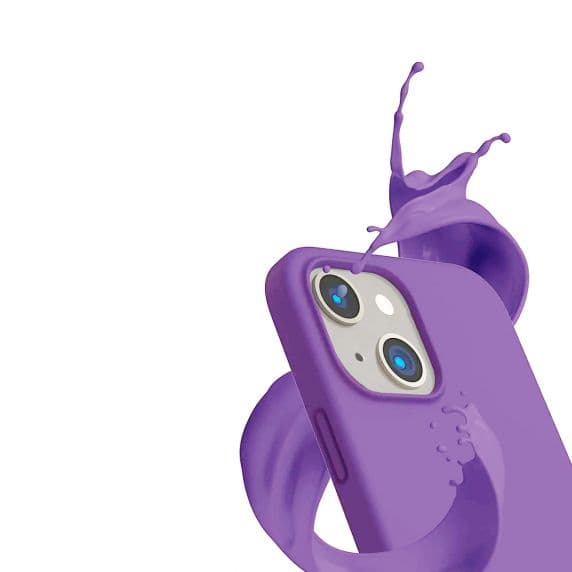 iPhone 14 Silikonskal – Lila