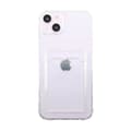 Miniatyrbild 1 av 3: iPhone 14 Shockproof Skal med Korthållare – Transparent