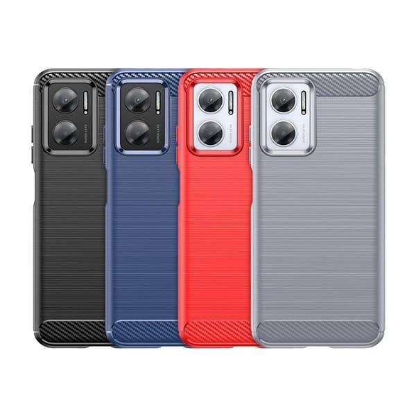 SKALO Xiaomi Redmi 10 5G Armor Carbon Stöttåligt TPU-skal