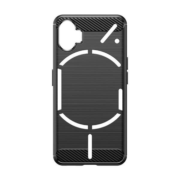SKALO Nothing Phone (1) Armor Carbon Iskunkestävä TPU suojakuori