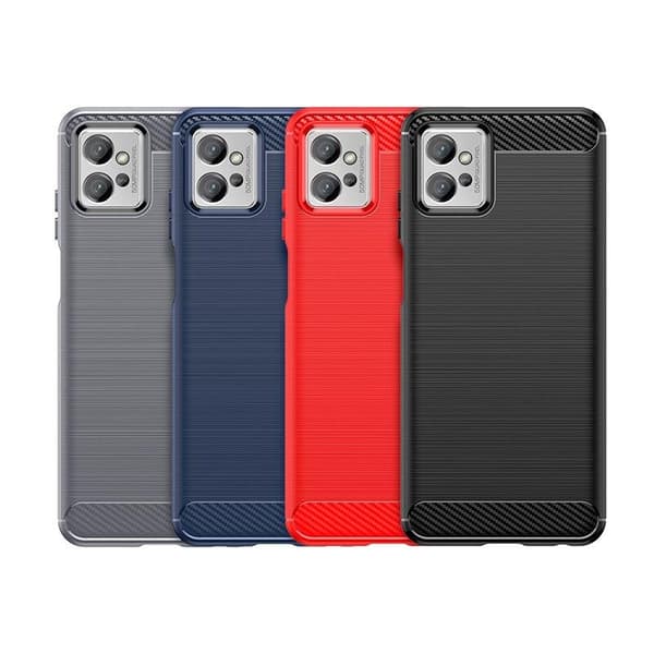 SKALO Motorola Moto G32 Armor Carbon Stöttåligt TPU-skal
