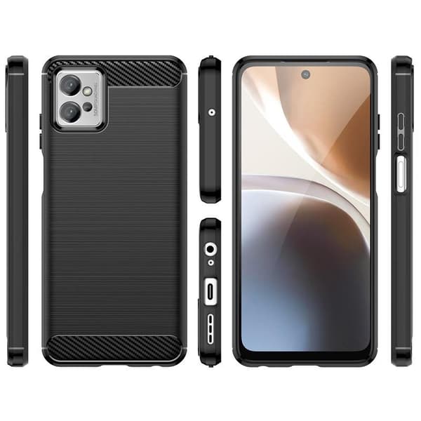 SKALO Motorola Moto G32 Armor Carbon Stöttåligt TPU-skal