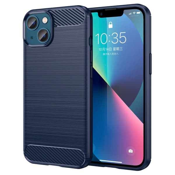 SKALO iPhone 14 Plus Armor Carbon Stødsikker TPU-cover
