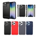 Miniatyrbillede 4 af 4: SKALO iPhone 14 Pro Armor Carbon Stødsikker TPU-cover