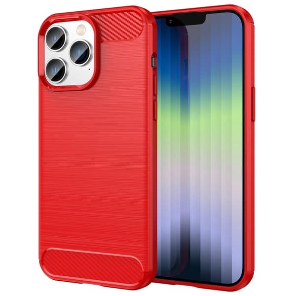 SKALO iPhone 14 Pro Armor Carbon Stødsikker TPU-cover