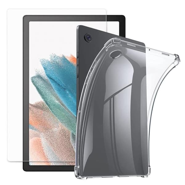 Samsung Galaxy Tab A8 10.5 2021 Skal med ett skärmskydd - Transparent