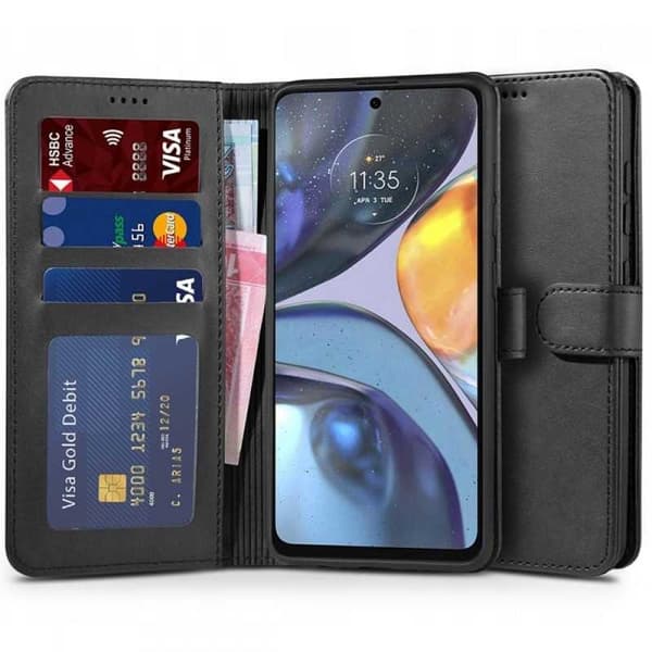 Motorola Moto E32s Wallet Case PU-læder 4-LOMMES