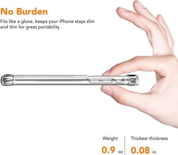 iPhone XS Max gennemsigtig iPhone taske med kortholder
