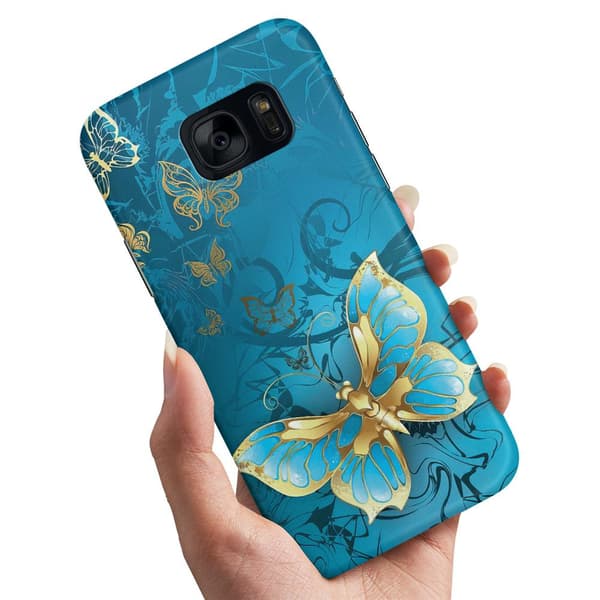 Samsung Galaxy S7 - Deksel/Mobildeksel Sommerfugler