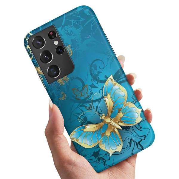 Samsung Galaxy S21 Ultra - Deksel/Mobildeksel Sommerfugler