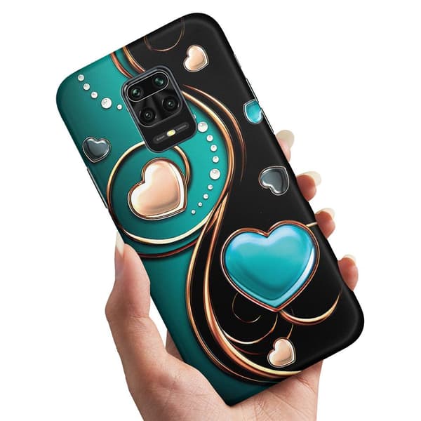 Xiaomi Redmi Note 9 Pro - Cover/Mobilcover Hjerter