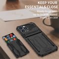 Miniatyrbillede 8 af 10: Iphone 13 PRO Etui med Kortholder Kickstand etui -Anti-Shock Armor Kickstand