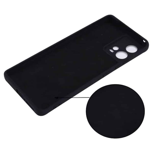 Liquid silikone cover Motorola Edge 30 Fusion - Sort