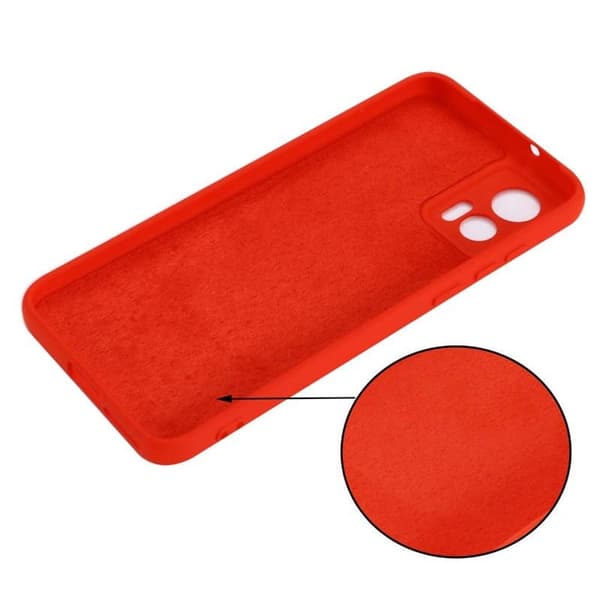 Liquid silikon skal Motorola Edge 30 Neo - China Red