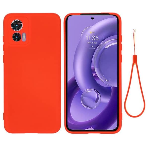 Liquid silikon skal Motorola Edge 30 Neo - China Red