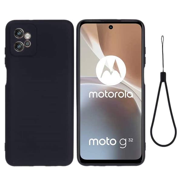 Liquid silikon skal Motorola Moto G32 - Svart