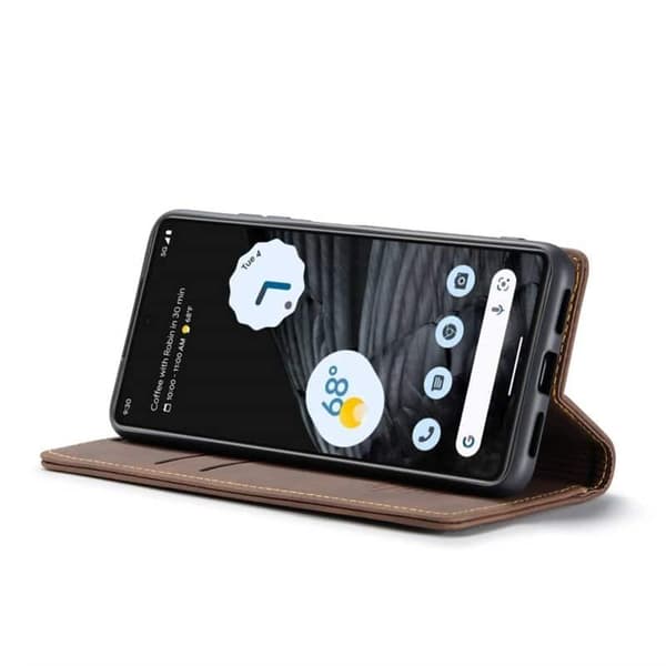 CaseMe Smart Magnet Flipdeksel Google Pixel 7 - Coffee