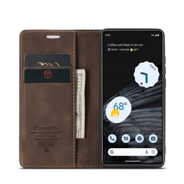CaseMe Smart Magnet Flipdeksel Google Pixel 7 - Coffee