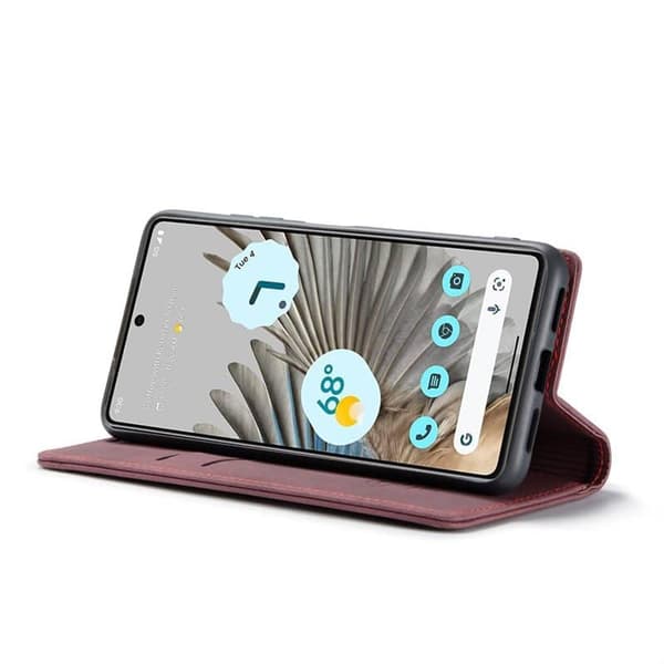 CaseMe Smart Magnet FlipCase Google Pixel 7 Pro - Vinröd