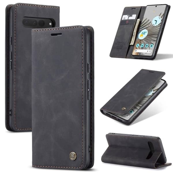 CaseMe Smart Magnet Flipdeksel Google Pixel 7 Pro - Sort