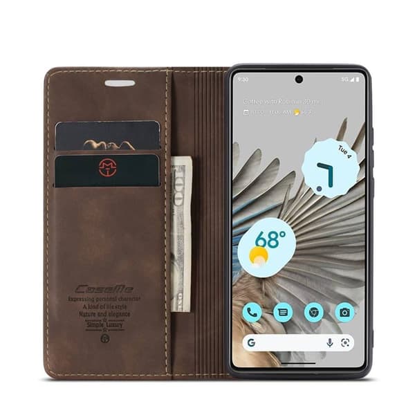 CaseMe Smart Magnet Flipdeksel Google Pixel 7 Pro - Coffee