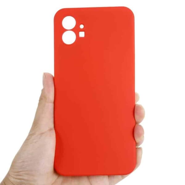Liquid silikon skal Nothing Phone (1) - China Red