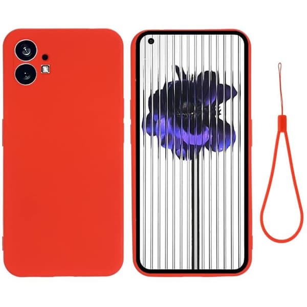 Liquid silikon skal Nothing Phone (1) - China Red