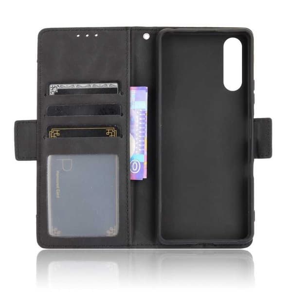 Xperia 5 IV pung etui PU læder 6-LOMMES Winston V3