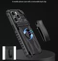 Miniatyrbillede 7 af 11: Iphone 14 -Multitasking Armor Etui med kortslot og tilbage klip