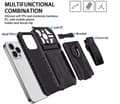 Miniatyrbillede 9 af 11: Iphone 14 -Multitasking Armor Etui med kortslot og tilbage klip