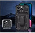 Miniatyrbillede 10 af 11: Iphone 14 -Multitasking Armor Etui med kortslot og tilbage klip
