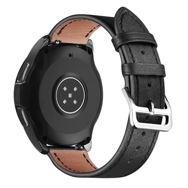 Samsung Galaxy Watch 5 40mm/44mm/5 Pro 45mm Klockarmband i Läder - Svart