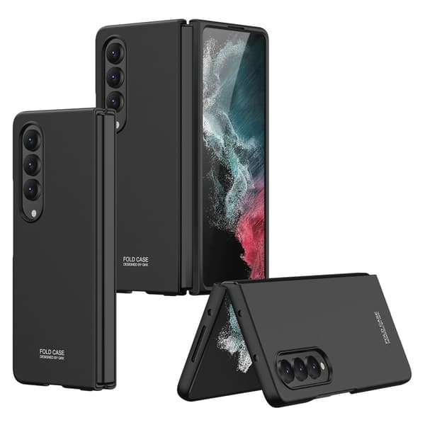 GKK Samsung Galaxy Z Fold4 5G Drop-proof Hard PC Skal - Svart