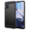 Pikkukuva 1 / 3: Harjattu TPU kuori Motorola Moto E22i - Musta
