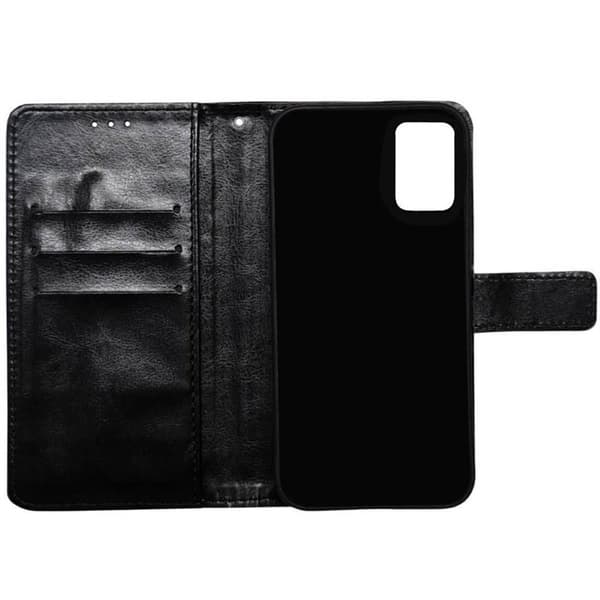 Wallet cover 3-kort Motorola Moto E22i - Sort