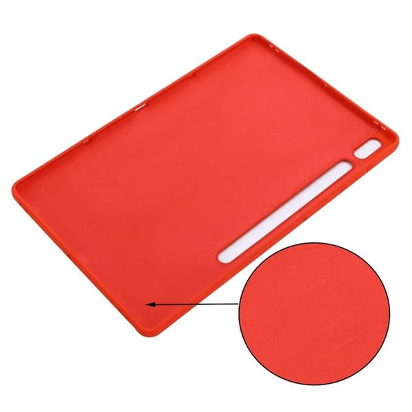 Liquid silikon skal Samsung Galaxy Tab S7 Plus (2020) - China Red