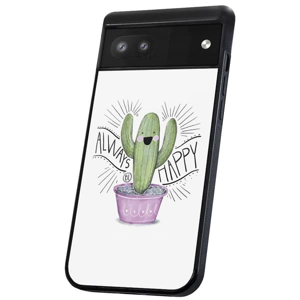 Google Pixel 6A - Cover/Mobilcover Happy Cactus