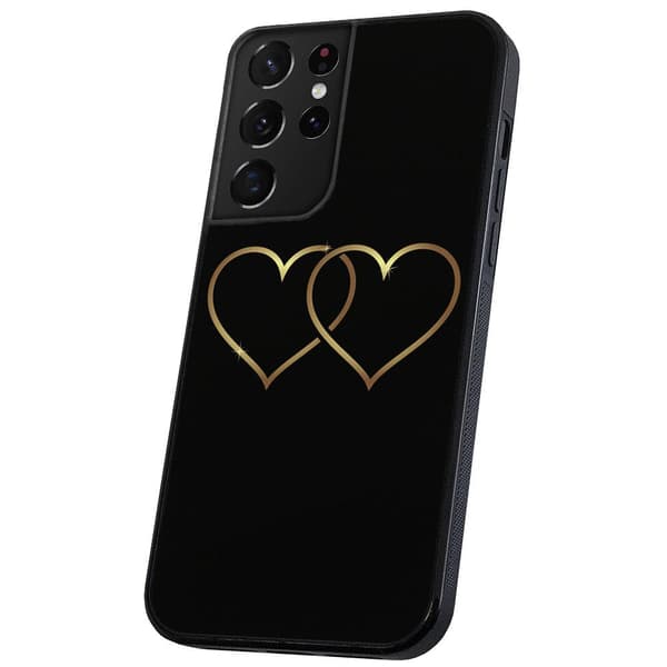 Samsung Galaxy S21 Ultra - Skal/Mobilskal Double Hearts