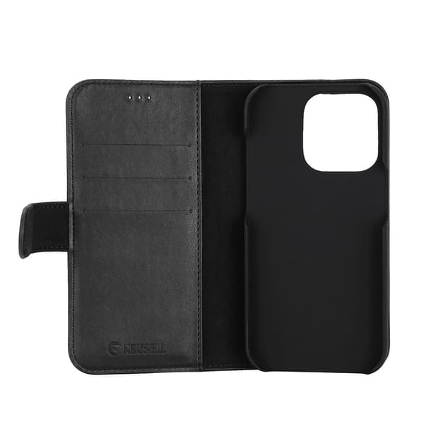Krusell iPhone 14 Pro Kotelo PhoneWallet Musta