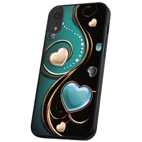 iPhone X/XS - Cover/Mobilcover Hjerter